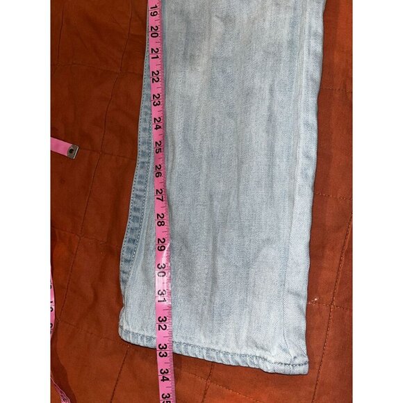 True Religion Ricky Blue Light Wash Slim Fit Straight Leg Men's Jeans Plus Size - Picture 9 of 11